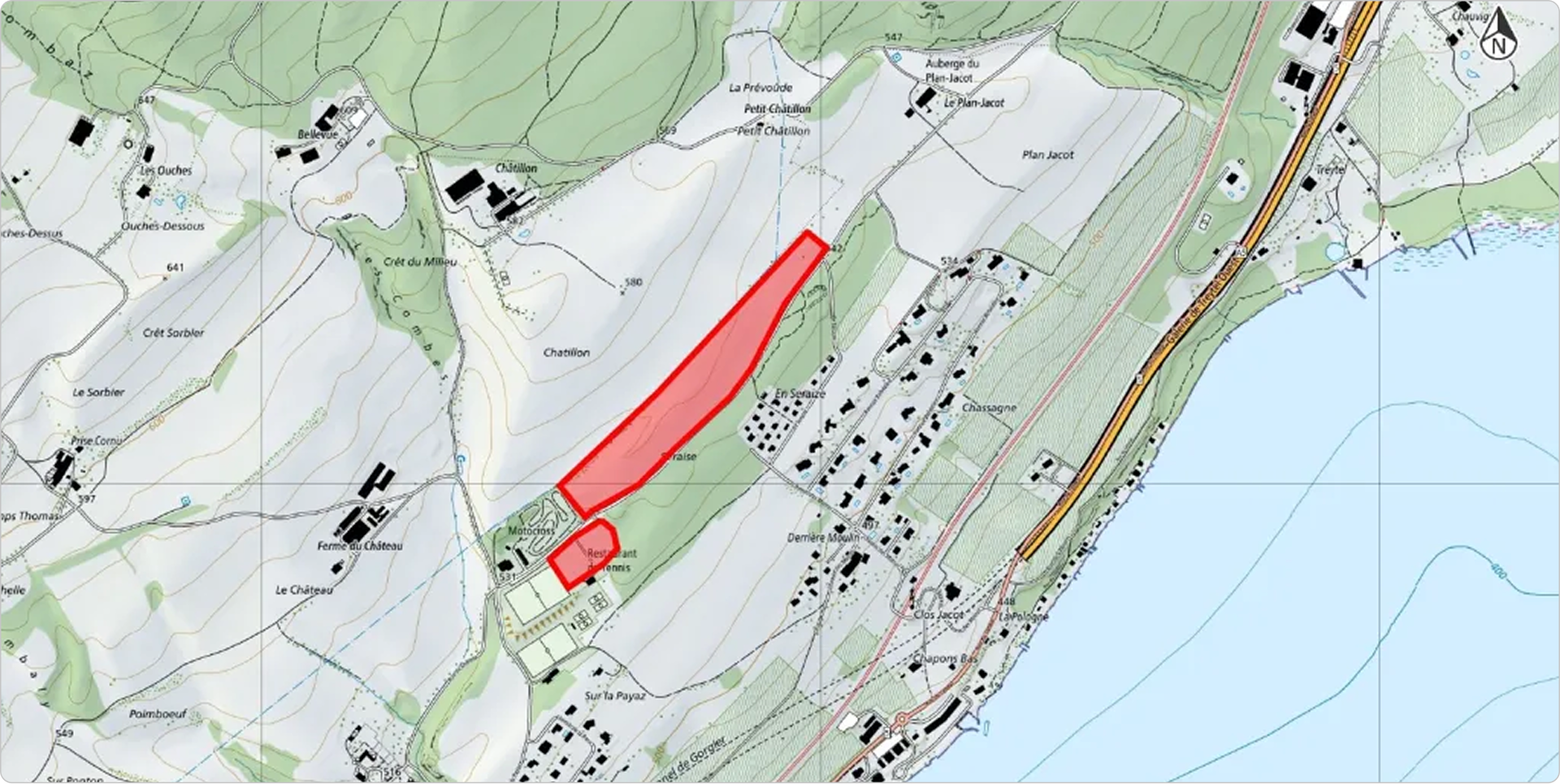 Camp kyklos - Carte